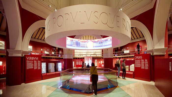 Hexàgon central de la sala d'exposició IMPERIVM