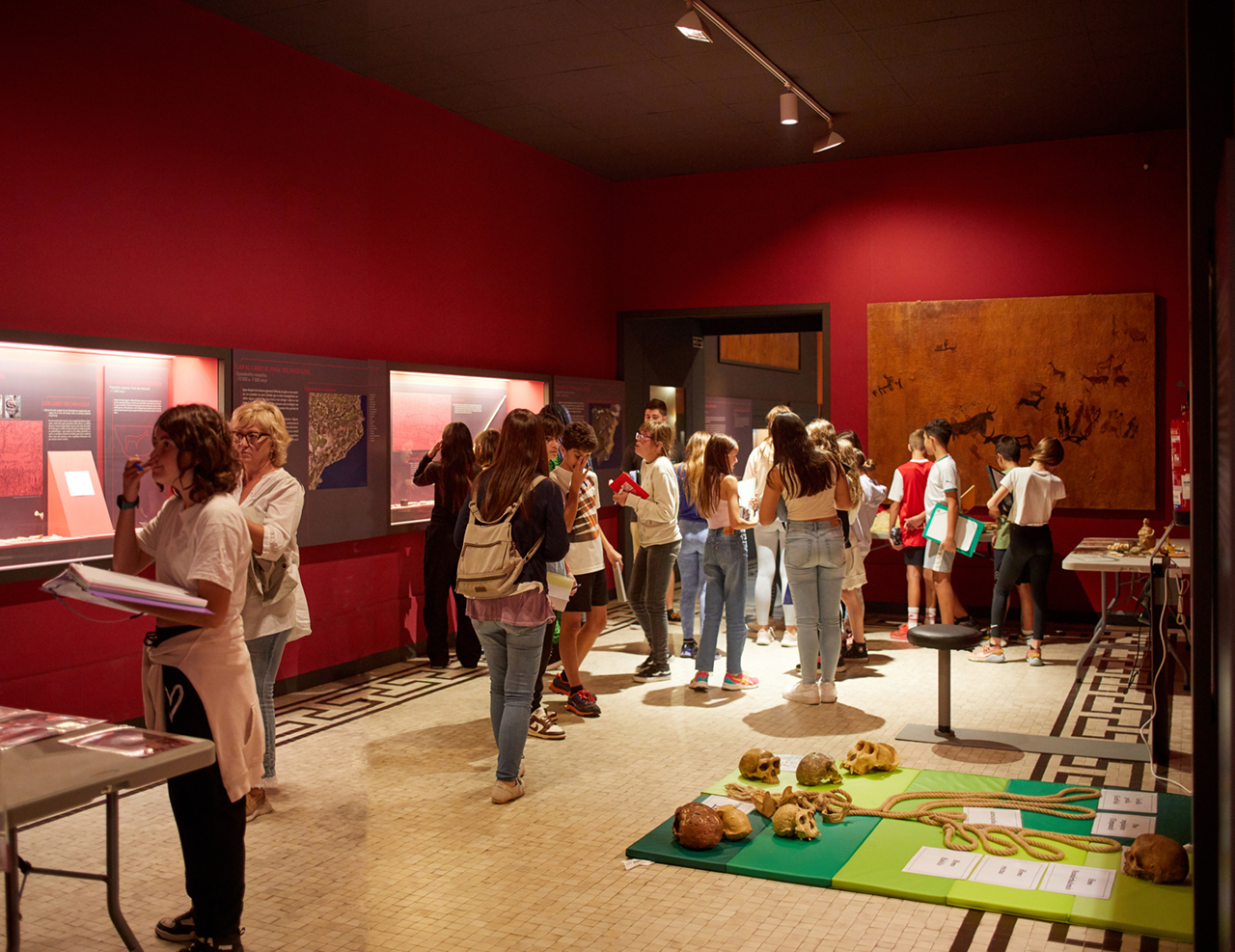 Una visita guiada al museu.