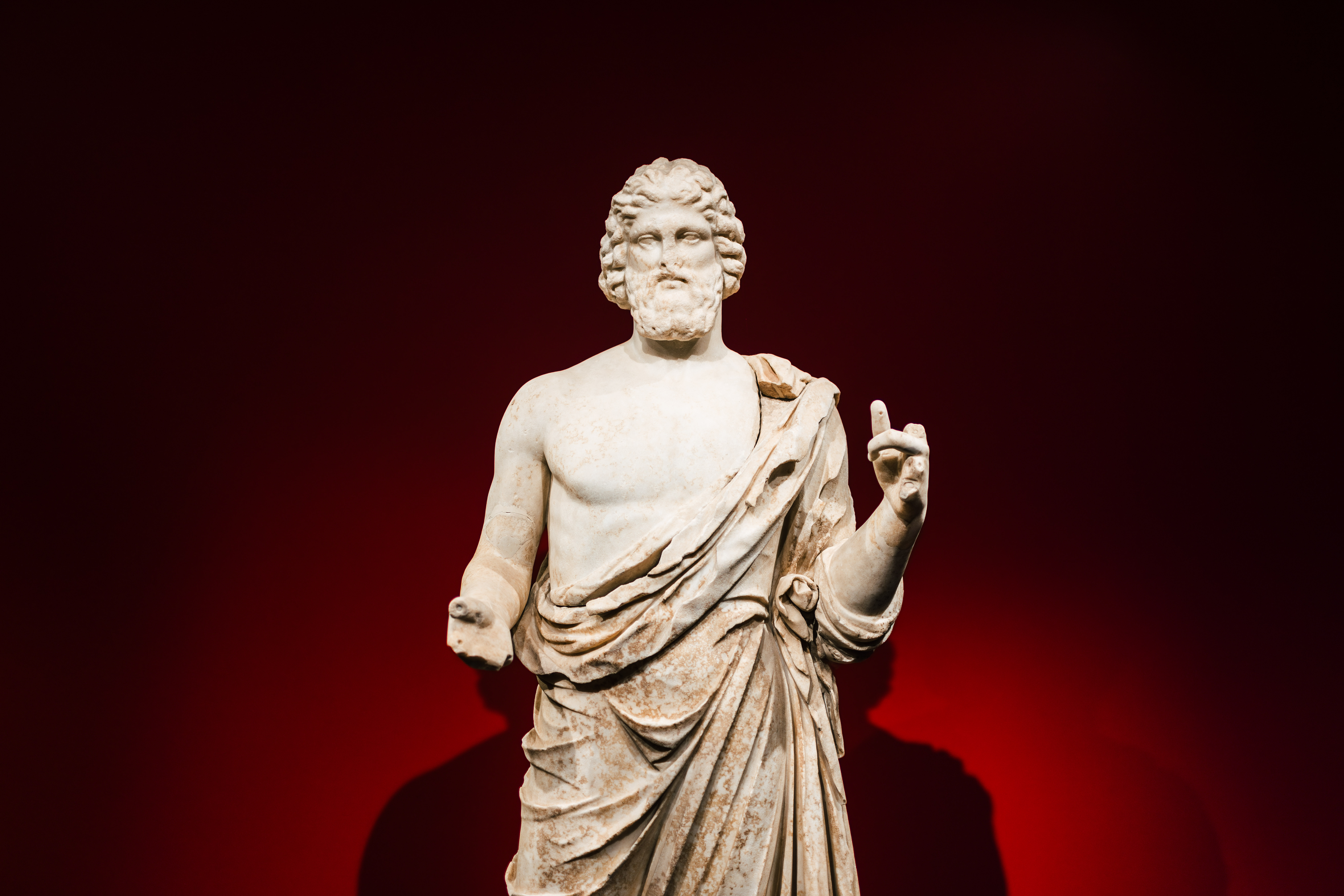 Frontal de l'estàtua grega del déu Asclepi